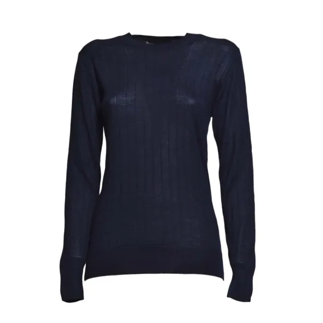 Tagliatore Elisa cardigan navy lana seta taglia 42 44