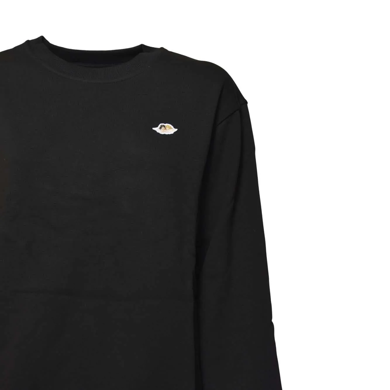 Fiorucci W02FPSCR436CJ05 Felpa Nera Angel Cotone