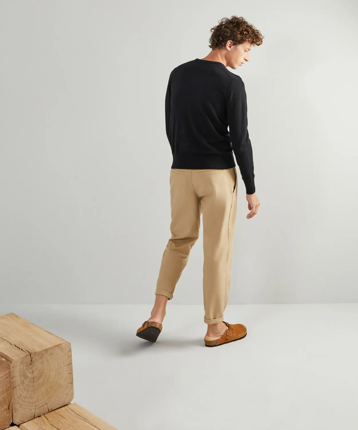Rodier Maglione Scollo V Cashmere Uomo Nero Elegante