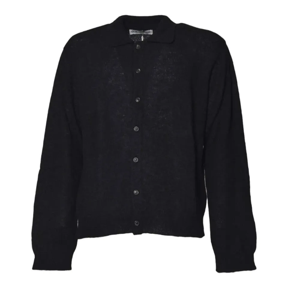 Our Legacy M4213ECFSE cardigan nero alpaca