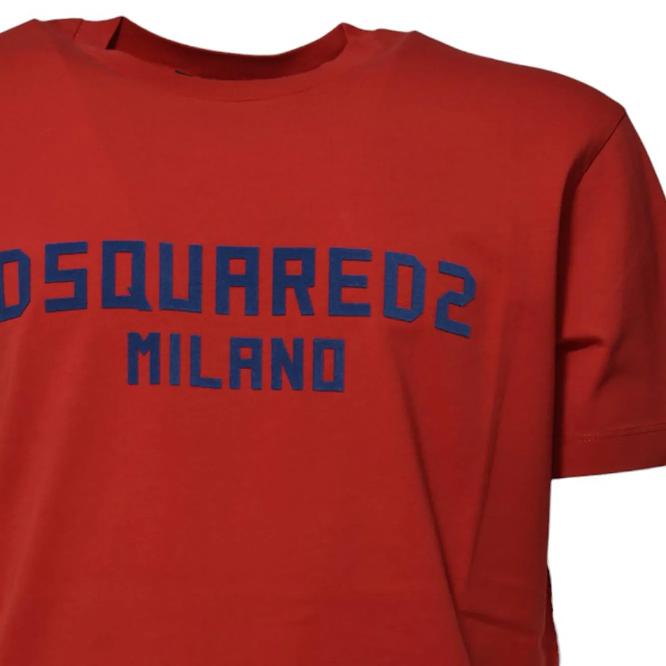 Dsquared2 S74GD1418D20020 t-shirt rossa Milano cotone