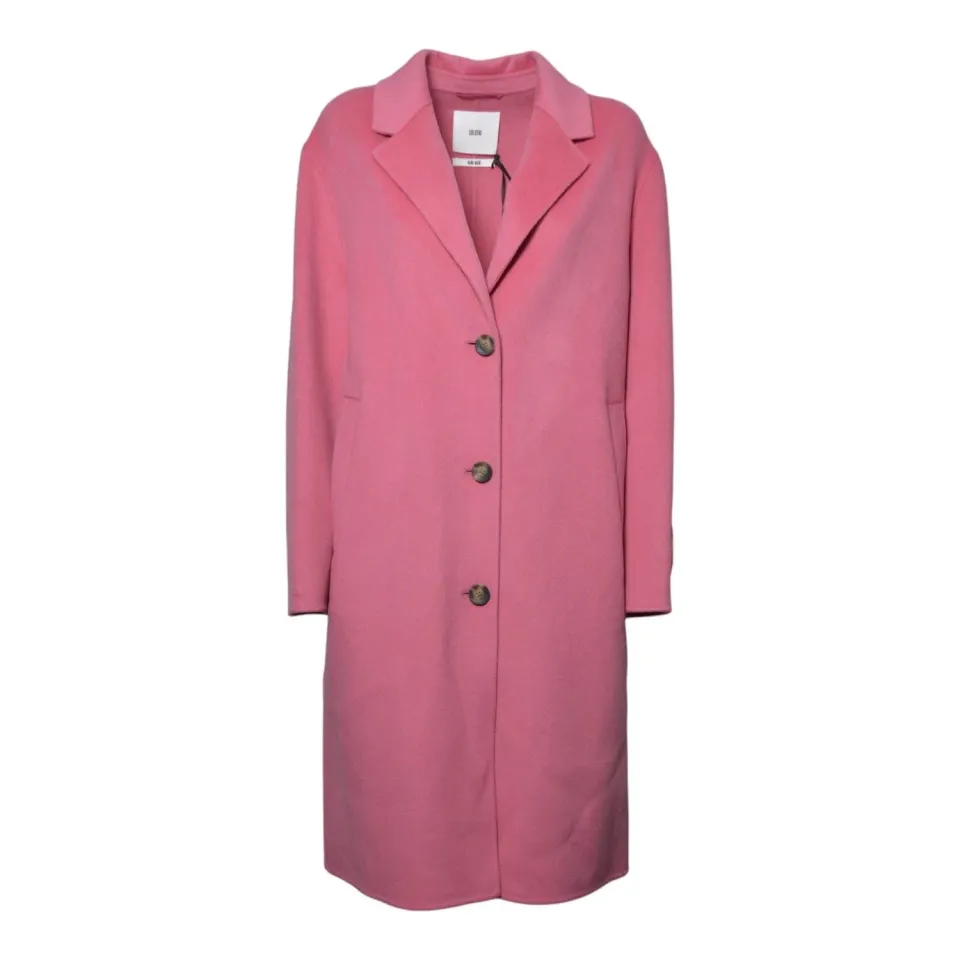 Solotre M1AC0007 cappotto donna fucsia invernale