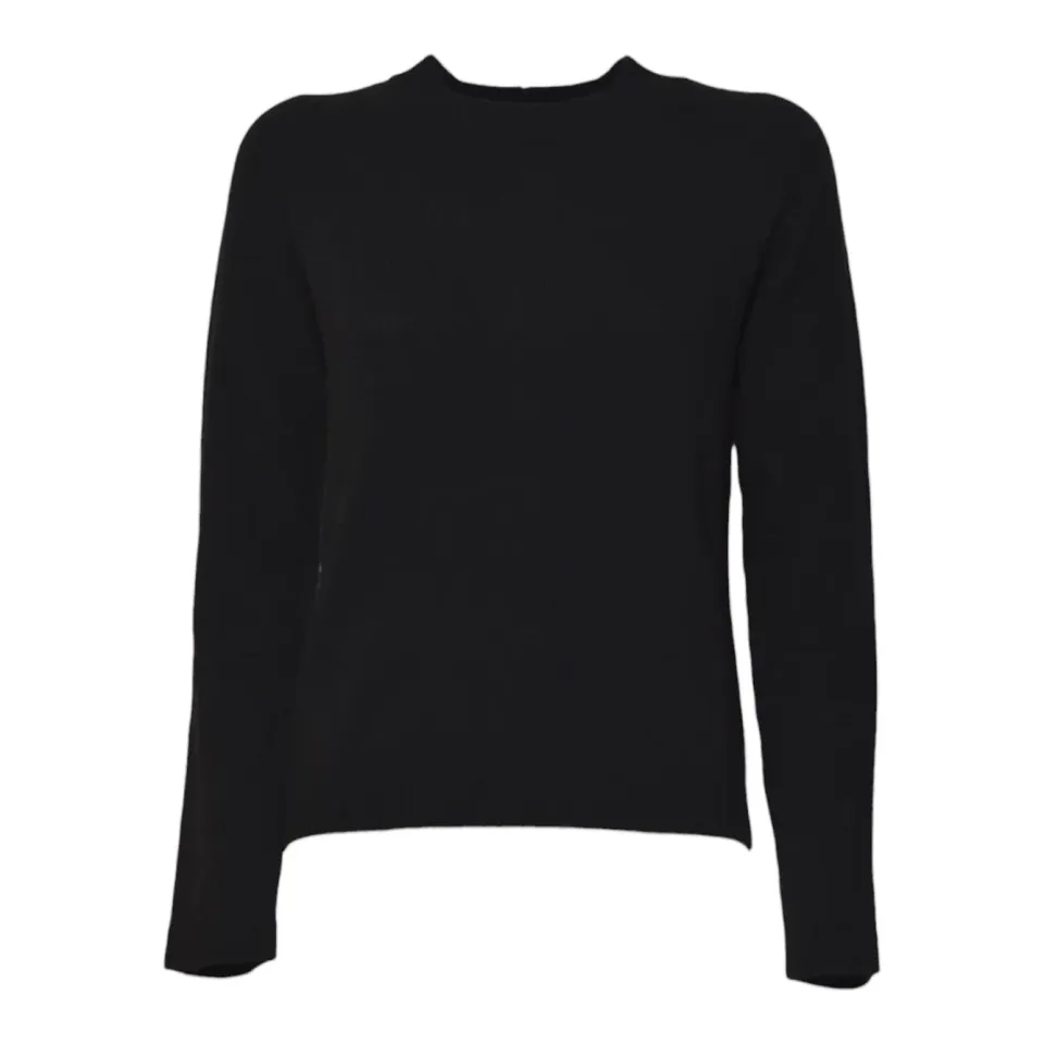 S Max Mara Damasco cardigan nero lana cachemire