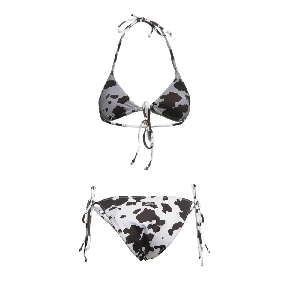 Saint Barth Leah LEH00011 top bikini animalier lurex