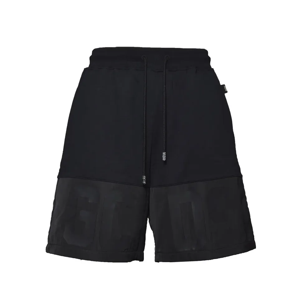 GCDS Z0MLQL230F004 bermuda nera felpa