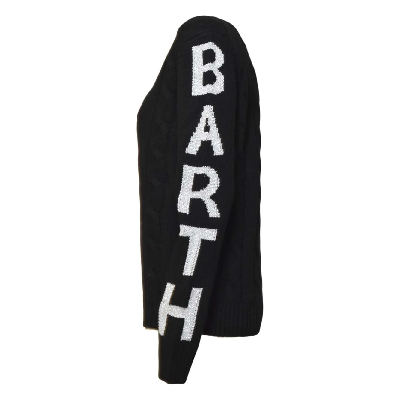 Saint Barth Malmojr maglione girocollo nero lana 14A