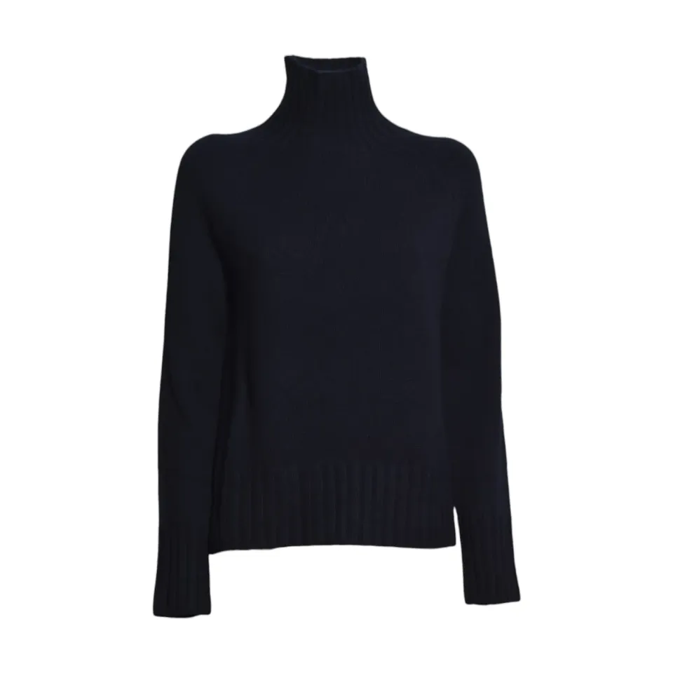 S Max Mara Mantova cardigan blu notte lana cachemire