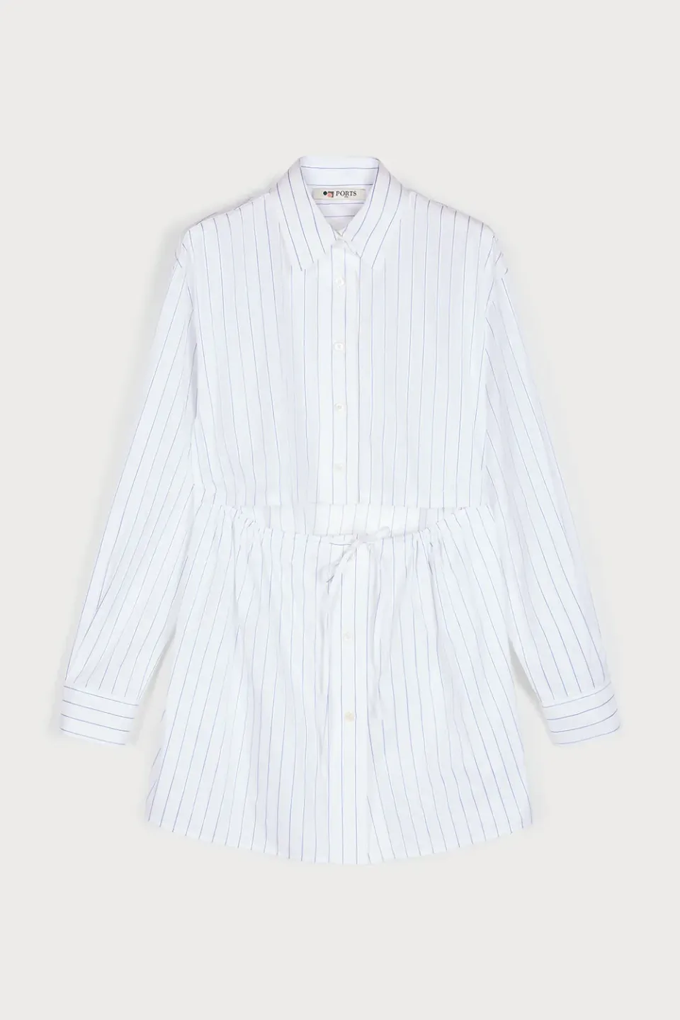 PORTS 1961 camicia decostruita bianco blu