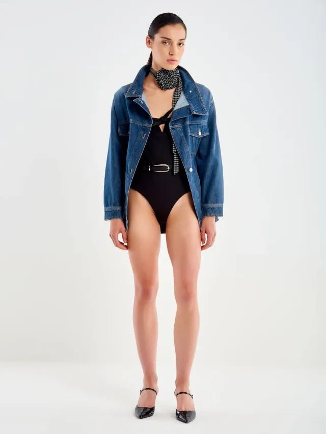 Vicolo Body Sgambato con Nodo Body Nero S