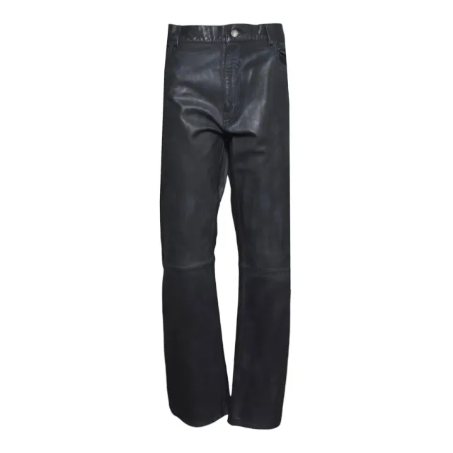 Haikure Blake HEM03249PL009 pantalone pelle nero