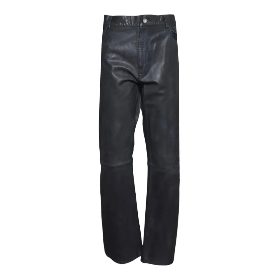Haikure Blake HEM03249PL009 pantalone pelle nero