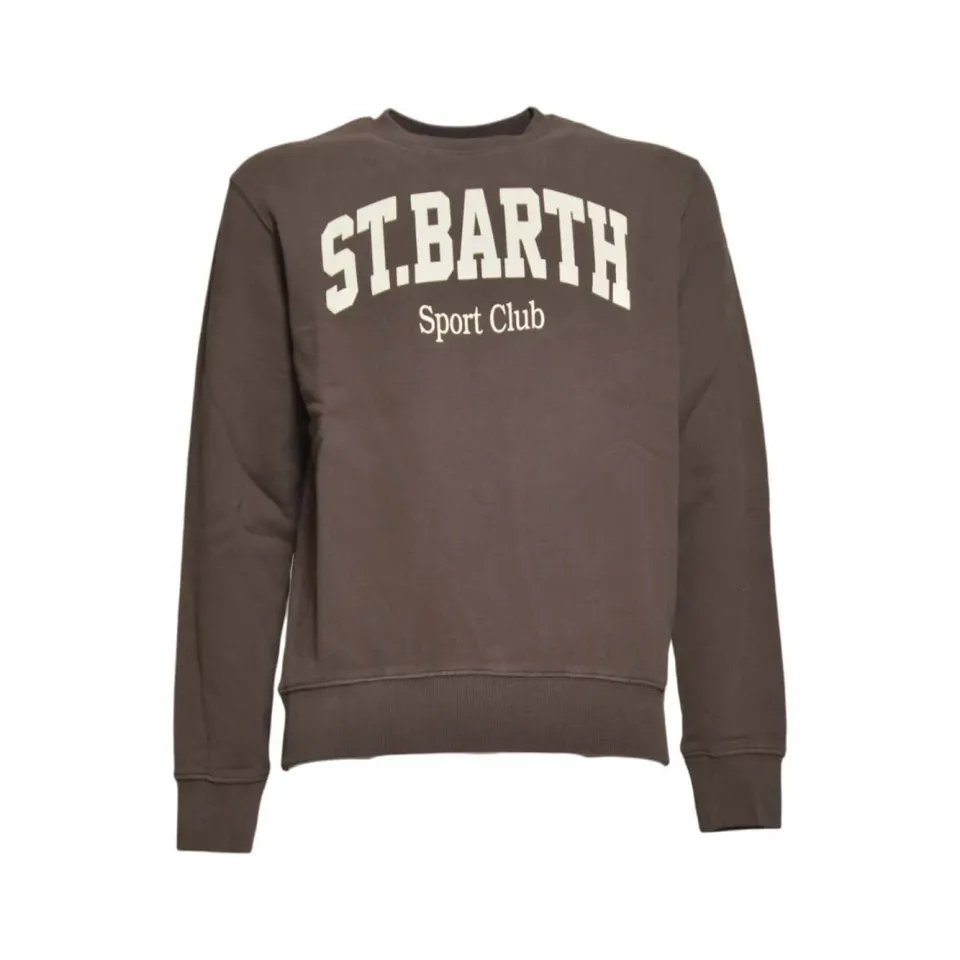 Saint Barth Soho SOH0004SPORT Felpa Marrone Lana