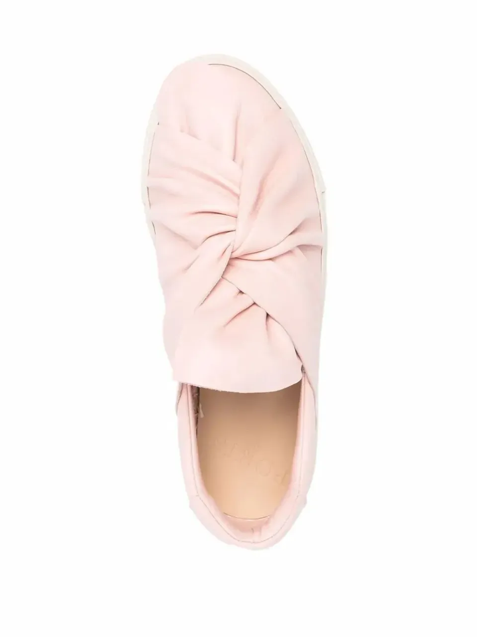 Ports 1961 Bow sneakers rosa corallo pelle fiocco