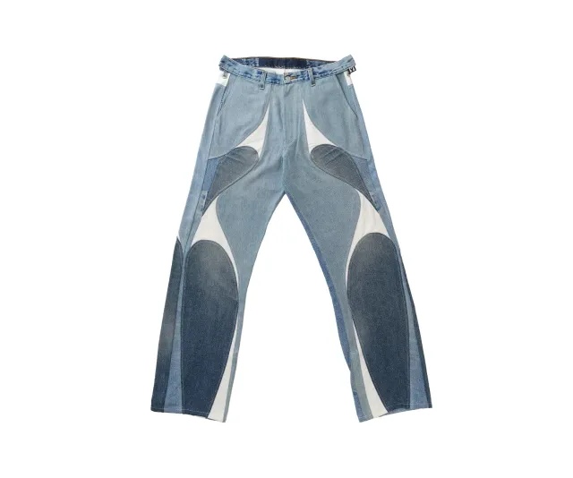 Marcello Pipitone Milano 4 jeans baggy azzurro chiaro