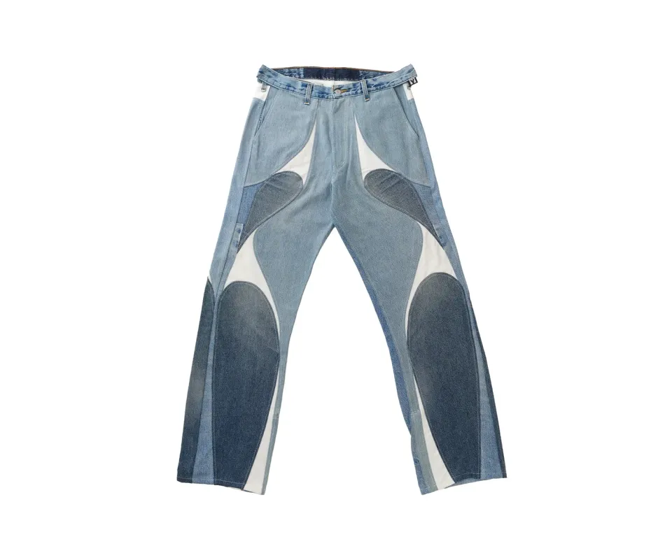 Marcello Pipitone Milano 4 jeans baggy azzurro chiaro