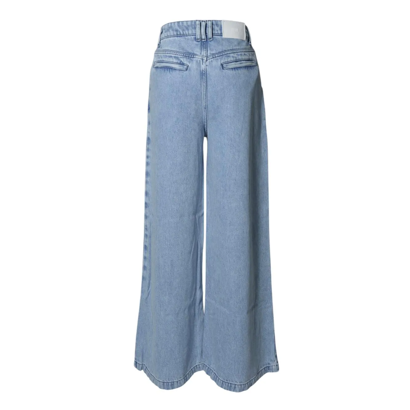 Solotre M1D0199 jeans wide leg denim azzurro taglia 44