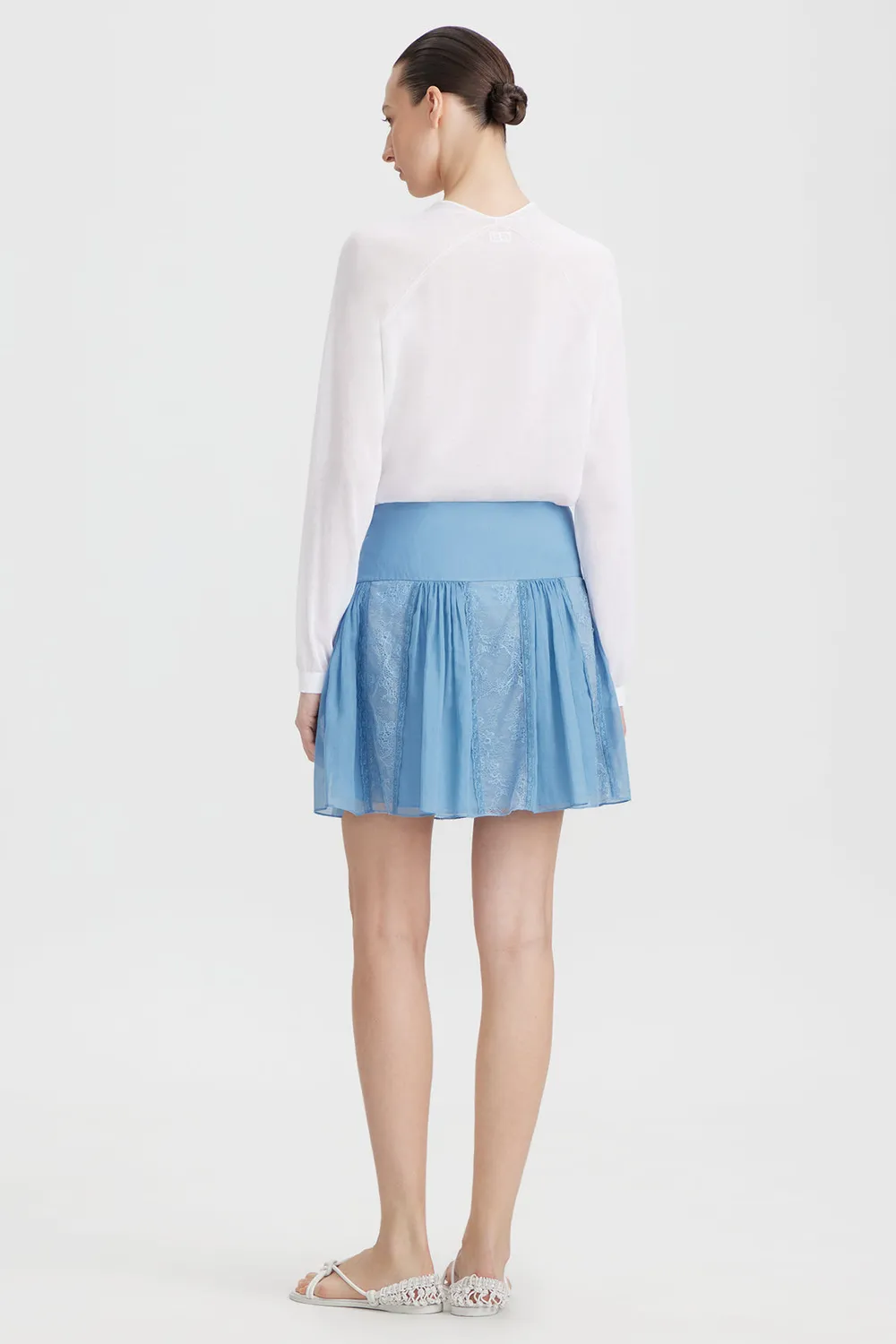 Ports 1961 PW226KFV01 maglia scollo V bianco ottico