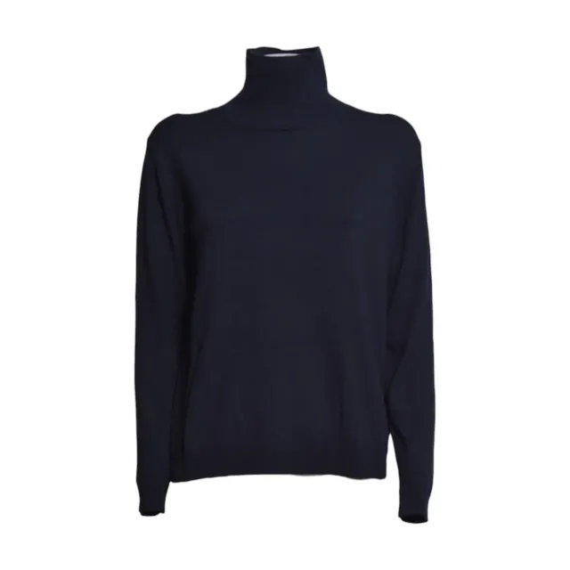 Weekend Max Mara Kiku dolcevita blu notte lana