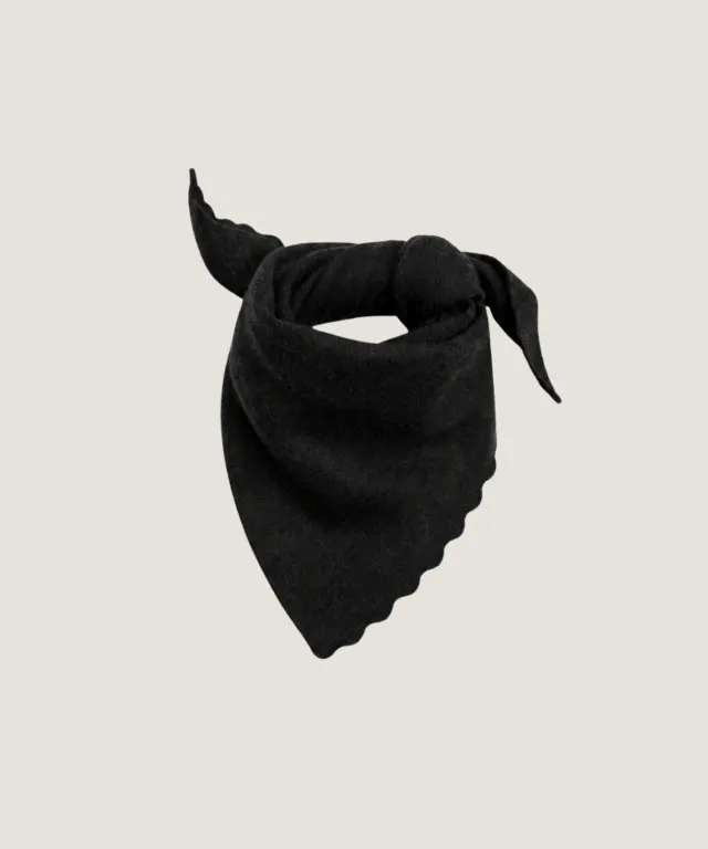 Rodier Sciarpa triangolare cashmere nero