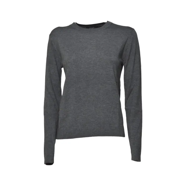 MaxMara Weekend Sicilia cardigan grigio seta lana