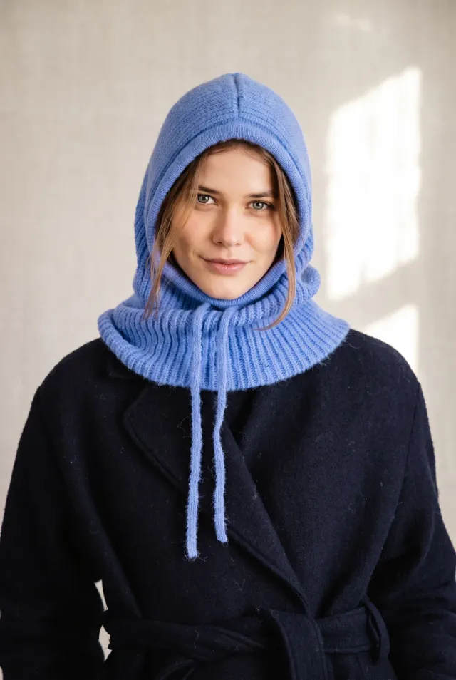 Jyoti Puica Azure balaclava in alpaca