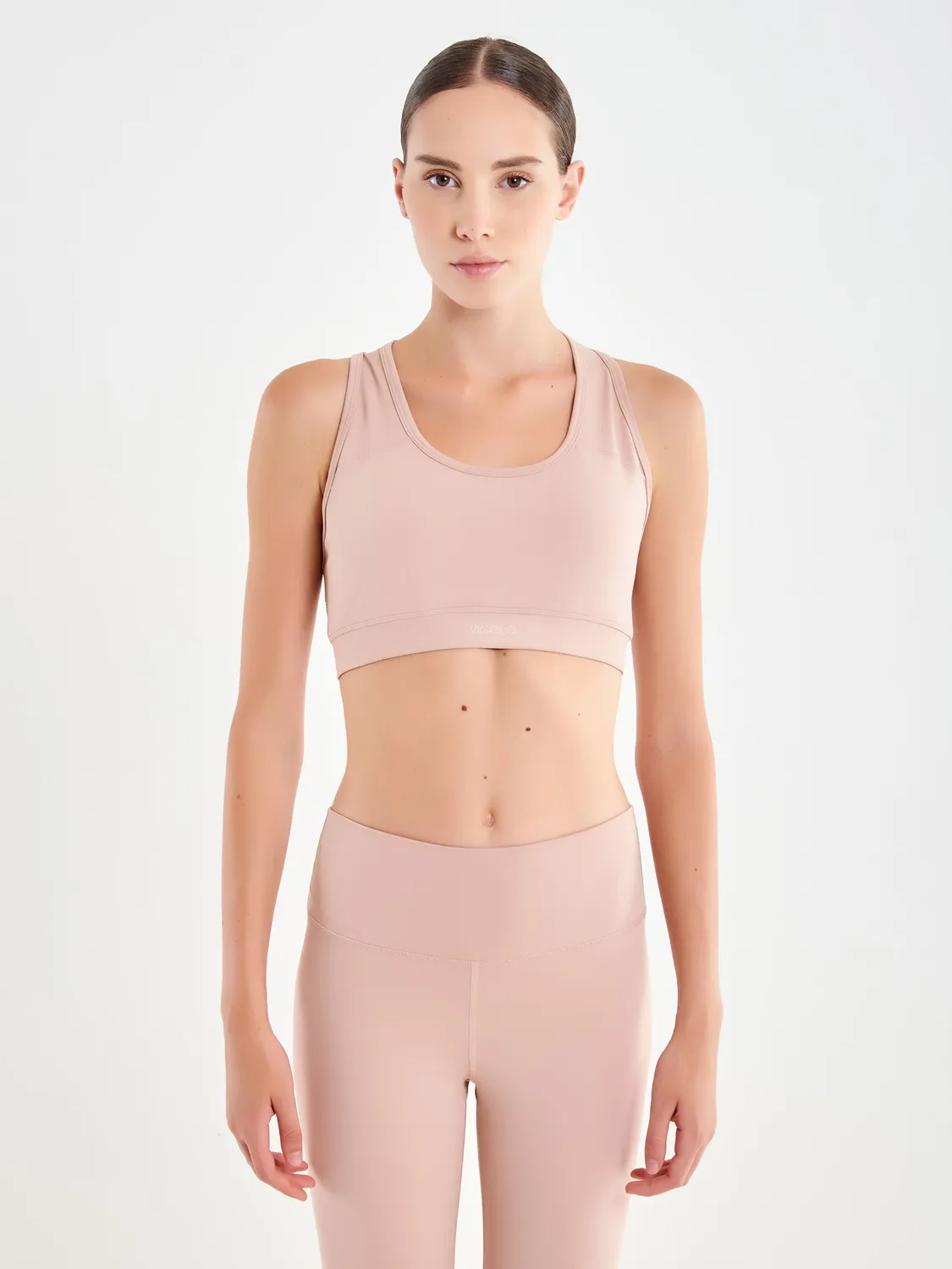 Vicolo Top Cropped Vogatore rosa top modellante