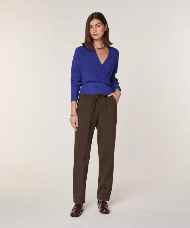 Rodier Pantaloni jogging Milano Marrone maglia