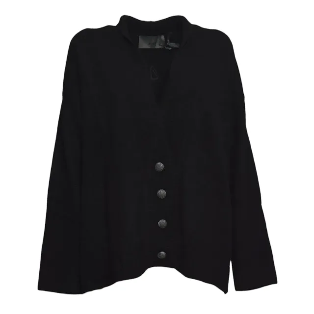 Akep CAKD15102 cardigan nero ricamato donna
