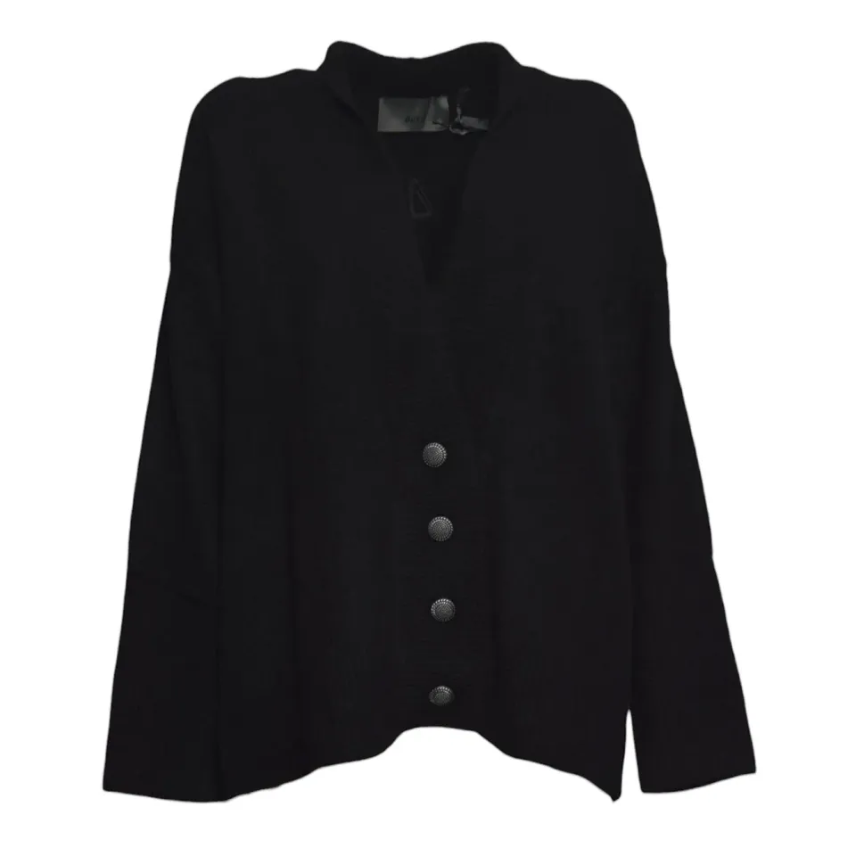 Akep CAKD15102 cardigan nero ricamato donna