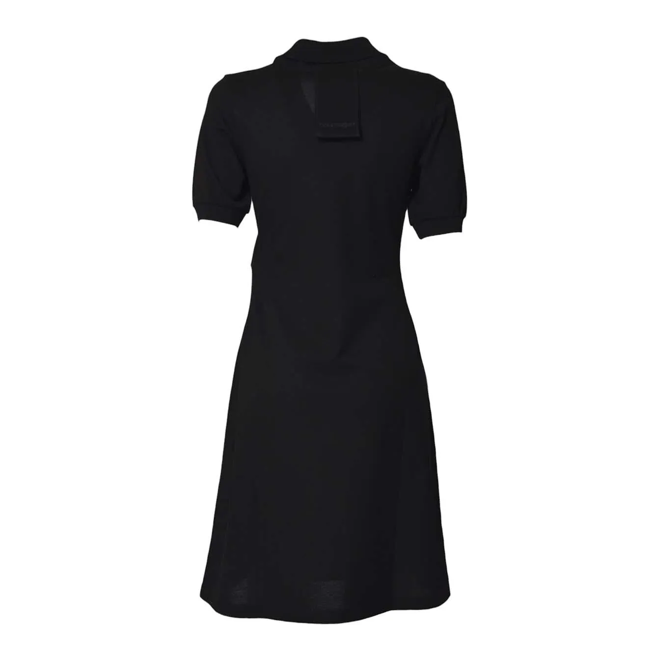 Courrèges 125JRO554 mini abito polo nero cotone