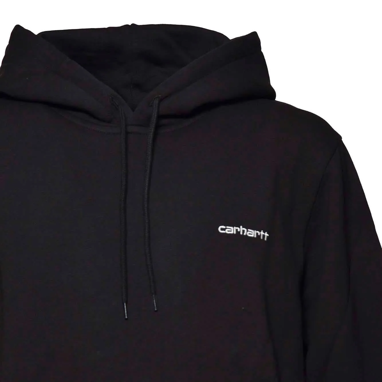 Carhartt WIP Script I033658 felpa cappuccio nera