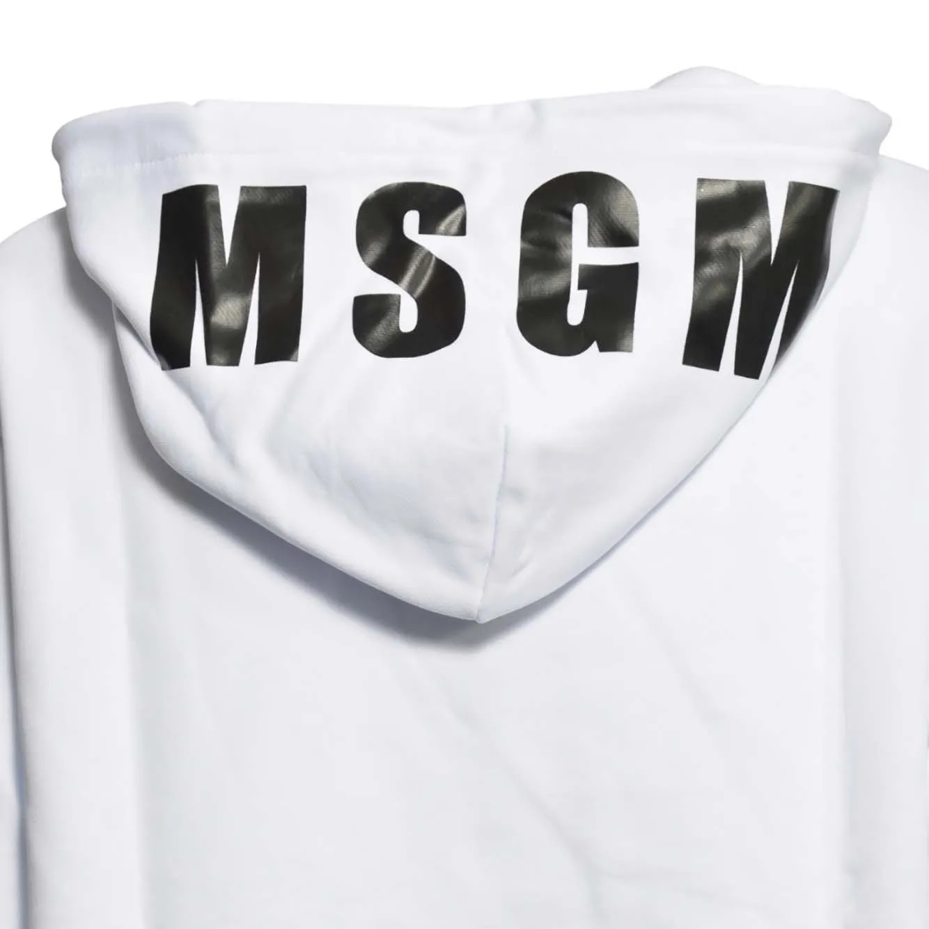MSGM 2000MM535300000 felpa bianca cotone