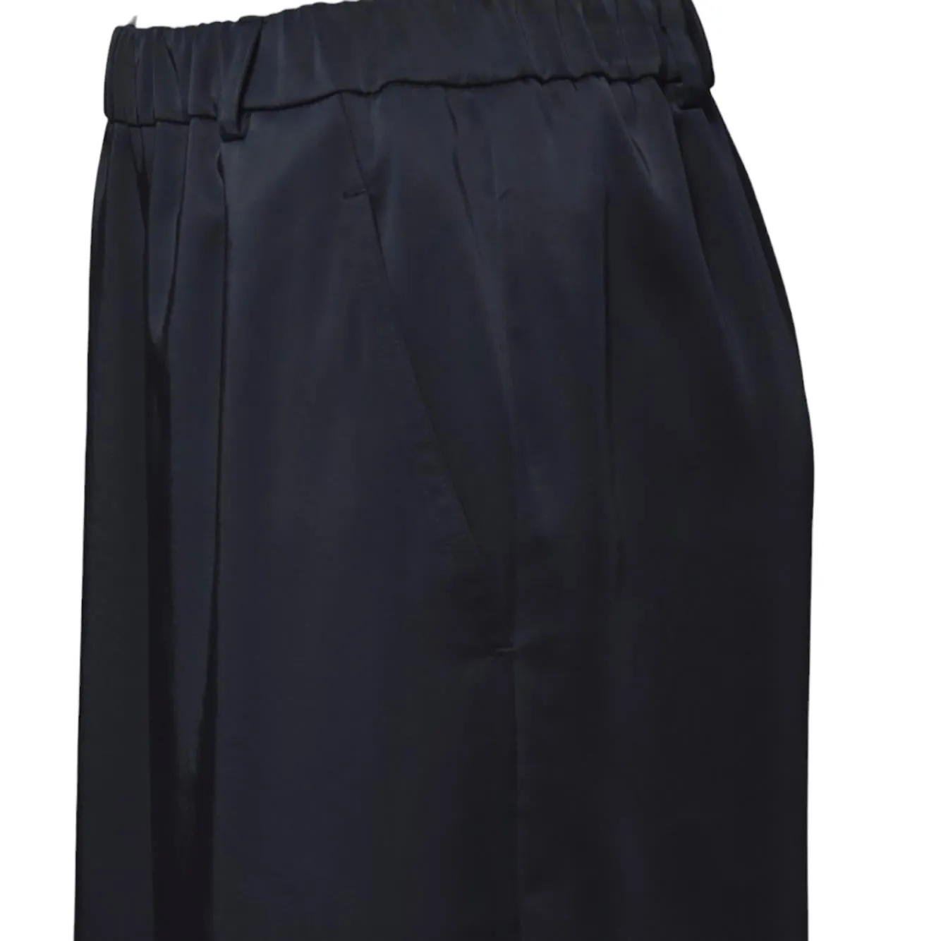 Aspesi 2265L132 gonna midi blu notte tecno jersey
