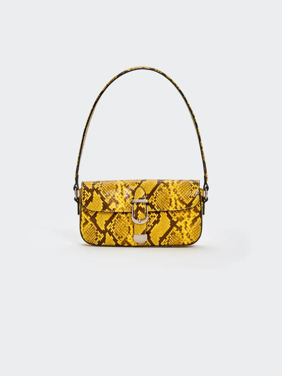 Vicolo Borsa Pencil Pitonata nera borsa ecopelle