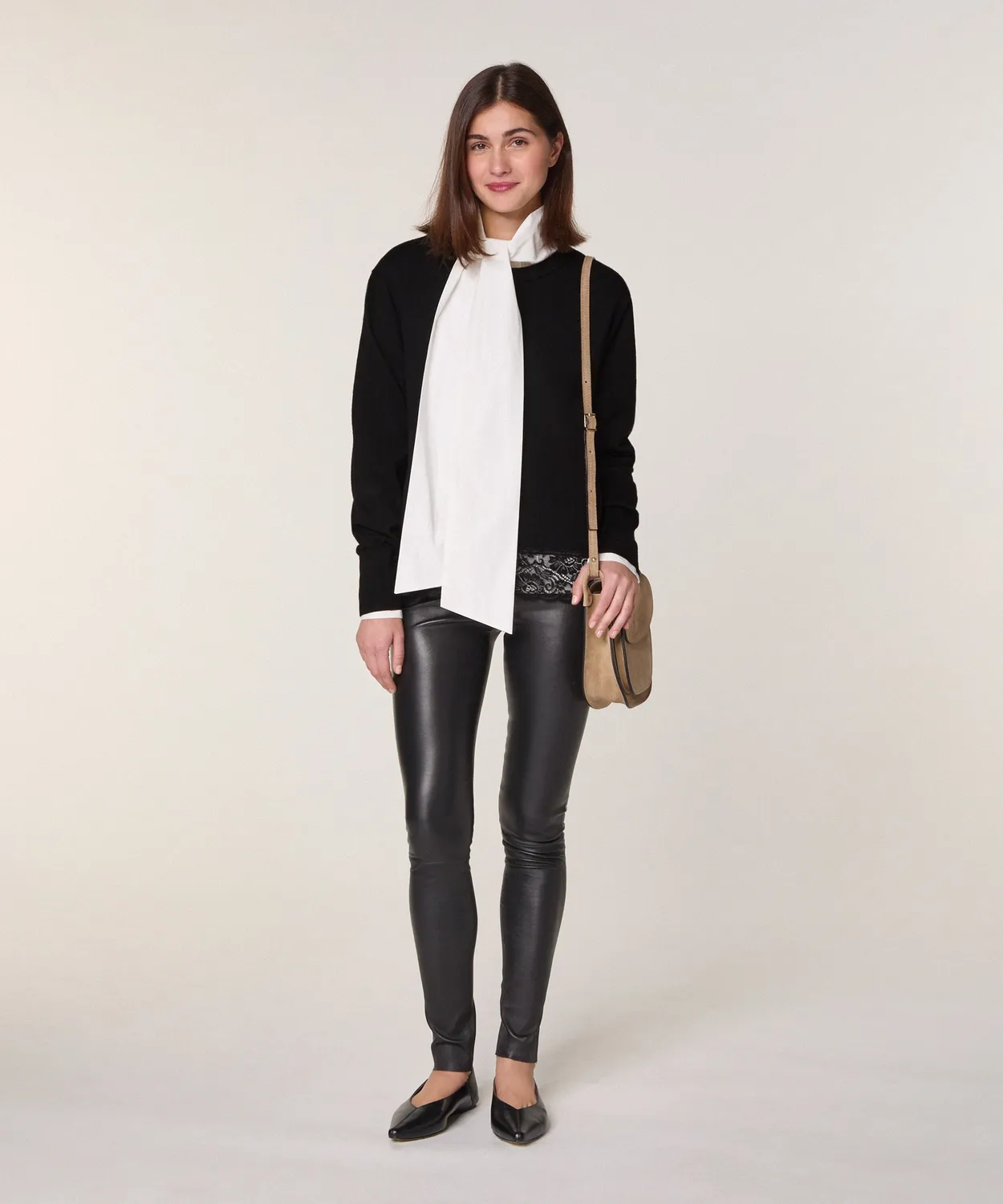 Rodier pelle elasticizzata leggings nero