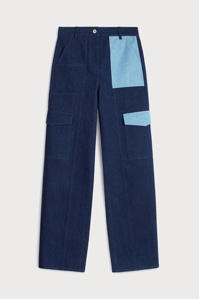 PORTS 1961 PF25 jeans bicolore blu regular fit