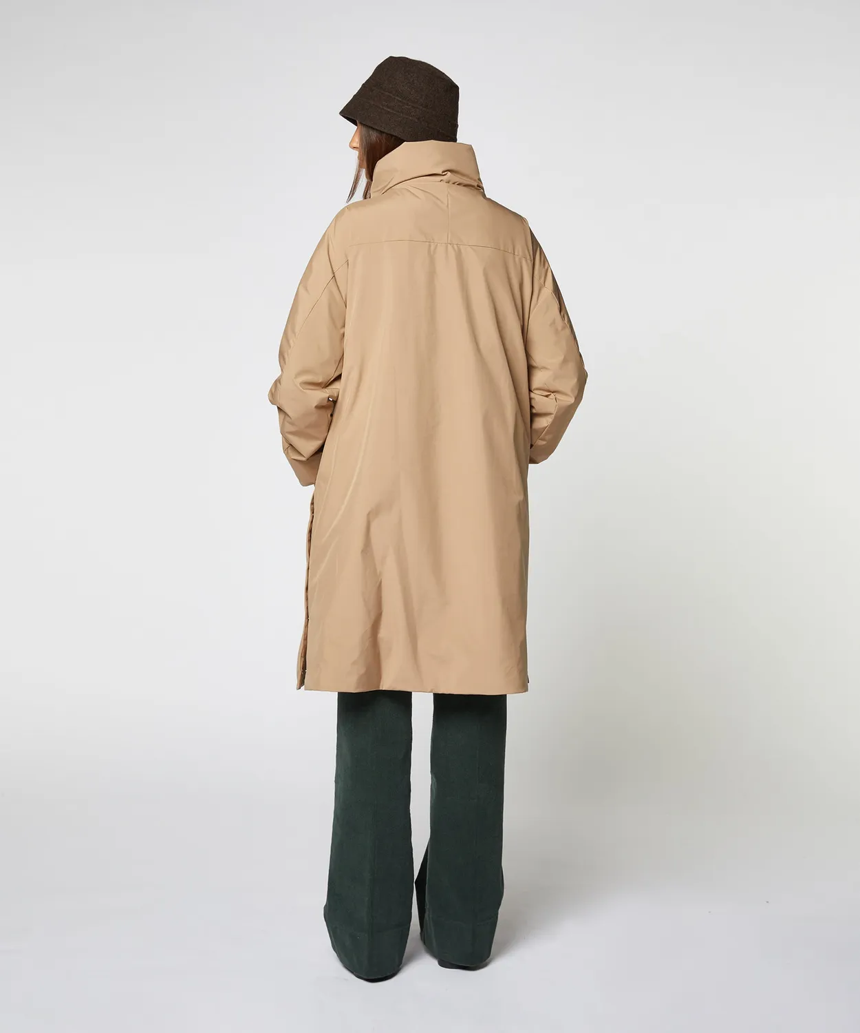 Rodier trench impermeabile imbottito beige kv