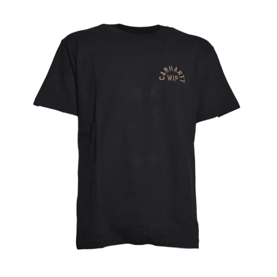 Carhartt WIP Arch Script I037255 t-shirt uomo marrone cotone