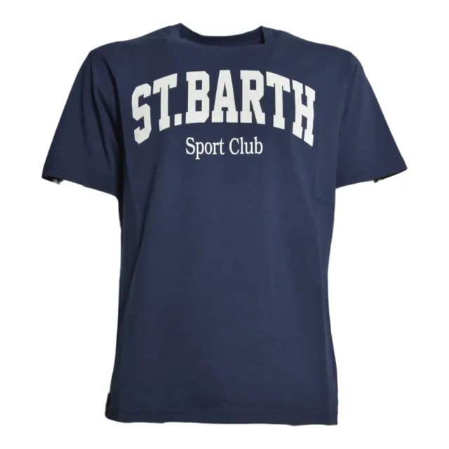 MC2 Saint Barth Denver DNV0002 t-shirt uomo blu stampa cotone