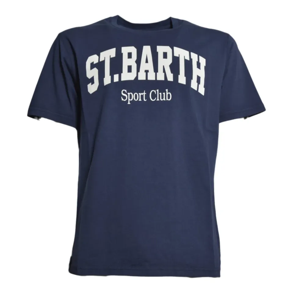 MC2 Saint Barth Denver DNV0002 t-shirt uomo blu stampa cotone