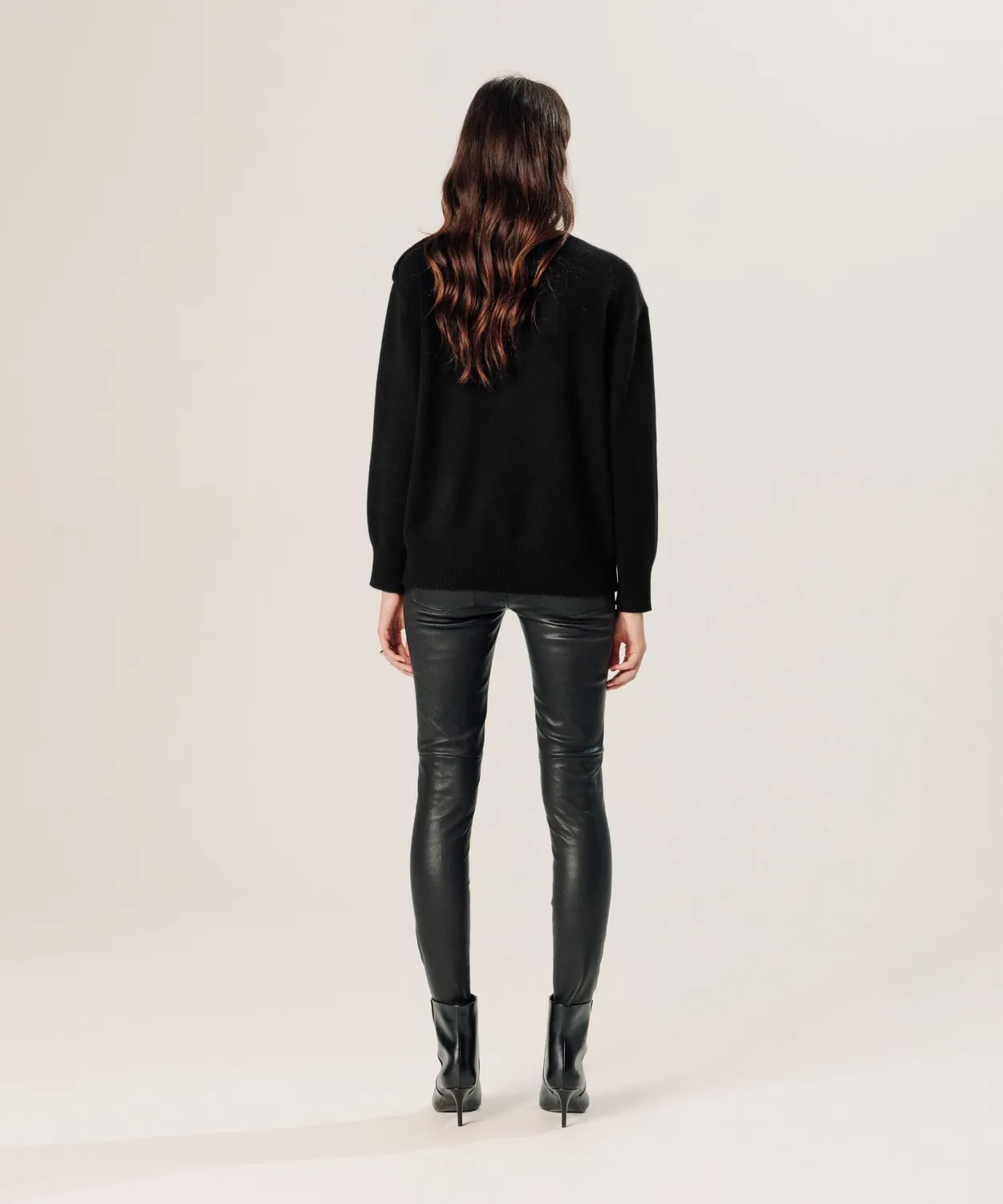 Rodier maglione oversize cashmere nero donna