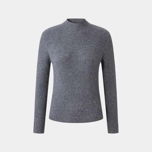 PORTS Silver Grey dolcevita grigio argento maglia leggera