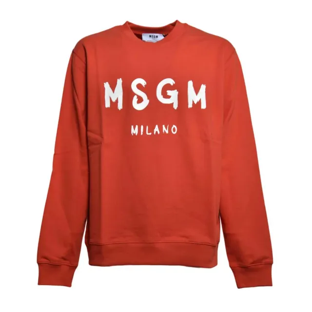 MSGM 3940MM513257799 felpa donna rossa XXL cotone