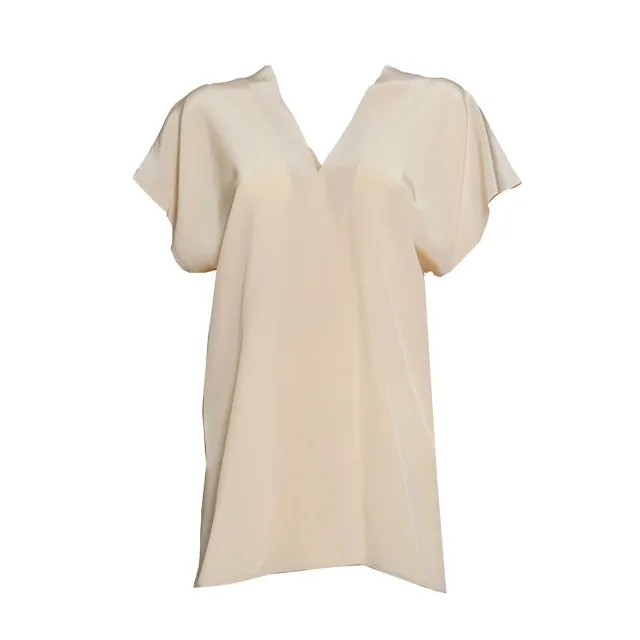 Aspesi 5639B753 top seta rosa cipria scollo a V