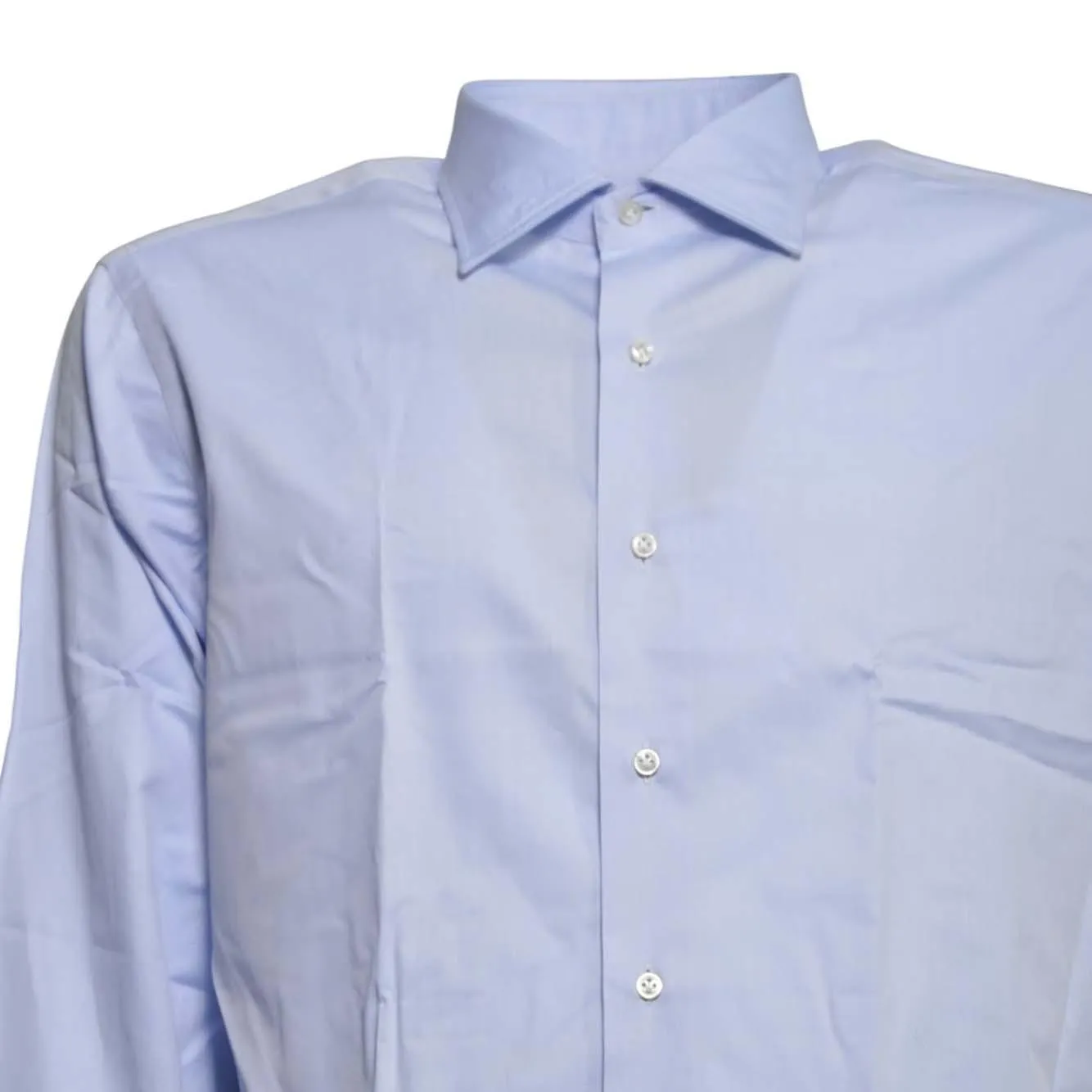 Boriello Spaccanapoli camicia azzurra cotone 39-44