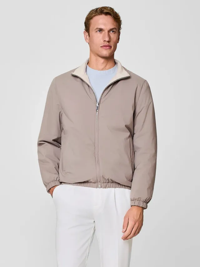 Paul Taylor giubbino reversibile nylon taupe leggero