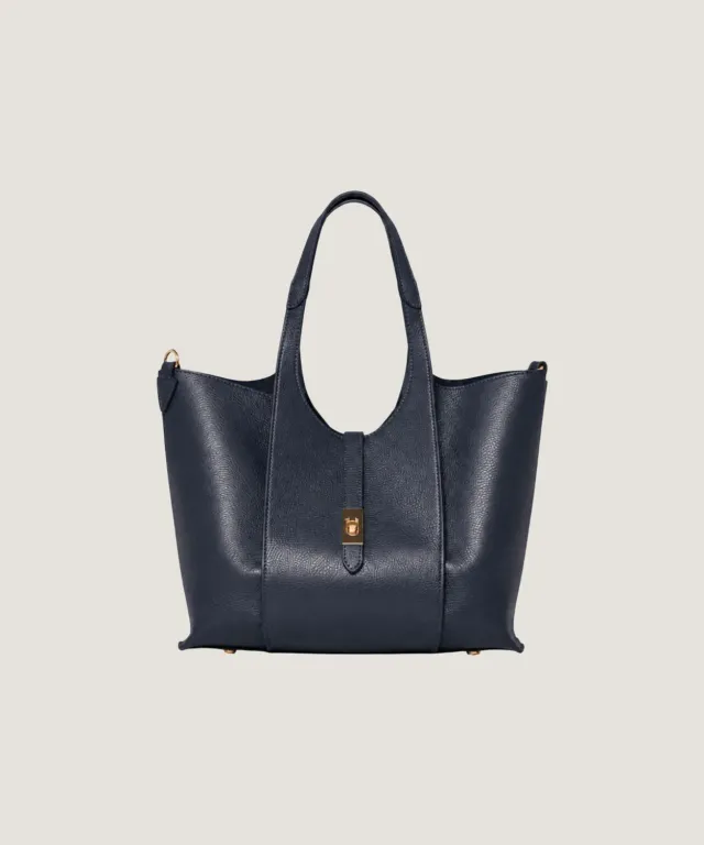 Rodier Victoire borsa shopper blu navy pelle