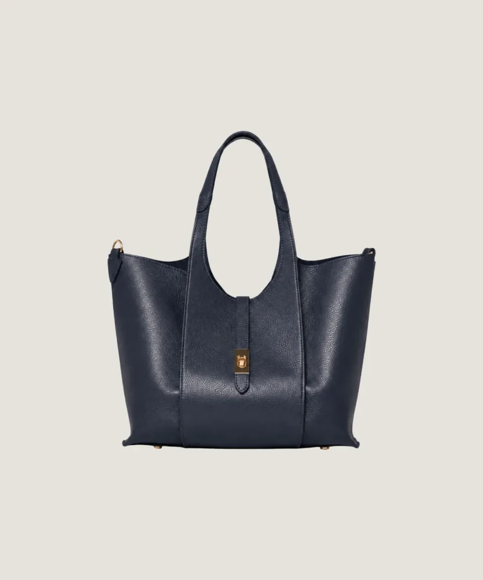 Rodier Victoire borsa shopper blu navy pelle