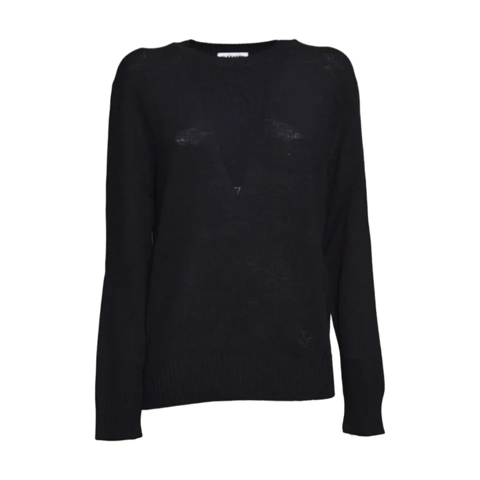Jil Sander J40GP0181J14772 maglione nero donna