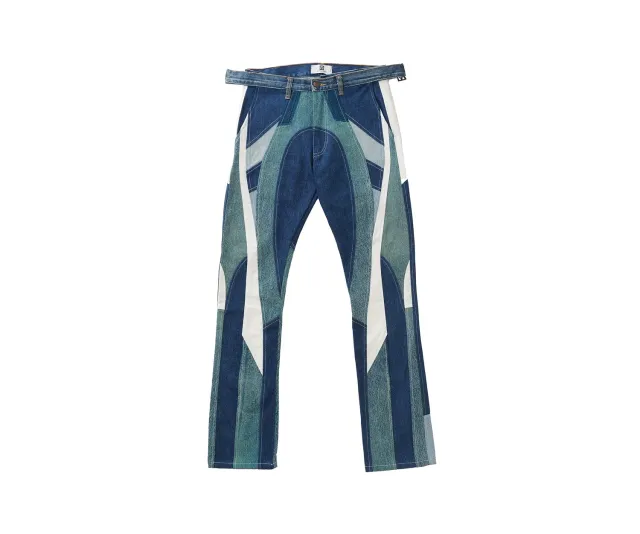 Marcello Pipitone Olimpia 1 jeans loose multicolor riciclato